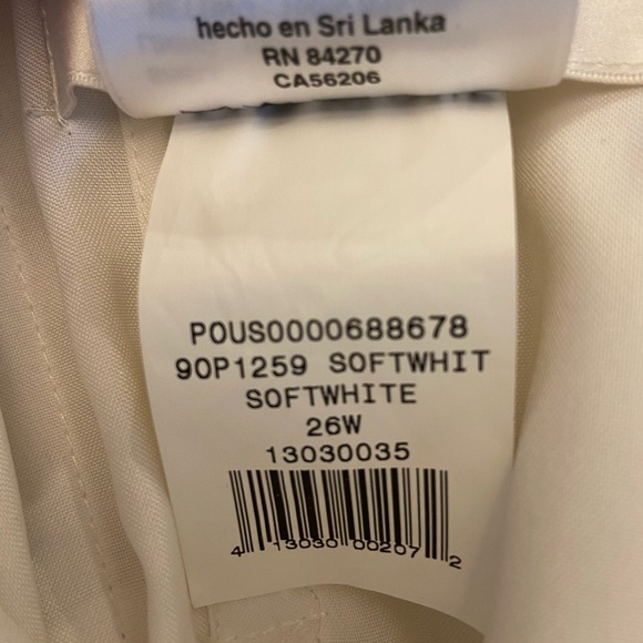 David’s Bridal NWT Soft White Strapless Wedding Gown Women’s Size 26 W Plus - Picture 10 of 15